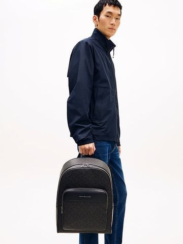 Tommy Hilfiger - Ba Lô Nam Hilfiger Flag Mixed Texture Dome Backpack