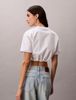 Calvin Klein - Áo Thun Tay Ngắn Nữ Cropped Tie Waist Logo T-shirt