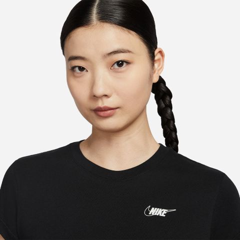 Nike - Áo thun thời trang thể thao Nữ Women's Nike Sportswear Club T-Shirt - Black