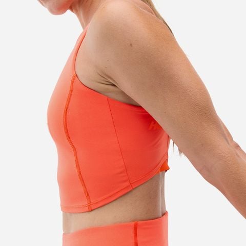 Hoka - Áo Ngực Thể Thao Nữ Women's Light Support Elaro Crop Sport Bra - Orange
