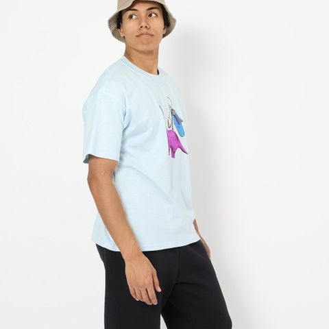 Nike - Áo Tay Ngắn Thể Thao Nam Nữ Action Outdoor Nike Skateboarding T-shirt Loose Dino Keychain