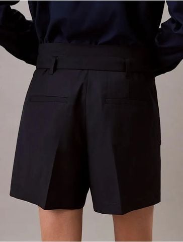 Calvin Klein - Quần ngắn nữ Wool Blend Herringbone Utility Shorts - 4