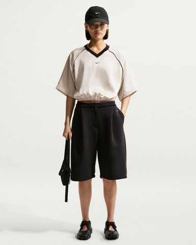Nike - Áo Tay Ngắn Thể Thao Nữ Sportswear Women's Oversized Satin Top
