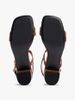 Tommy Hilfiger - Xăng Đan Nữ Leather Contrast Topstitch Block Heel Sandals