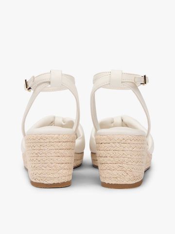 Tommy Hilfiger - Xăng Đan Nữ Tommy Hilfiger Bow Mid Cork Wedge