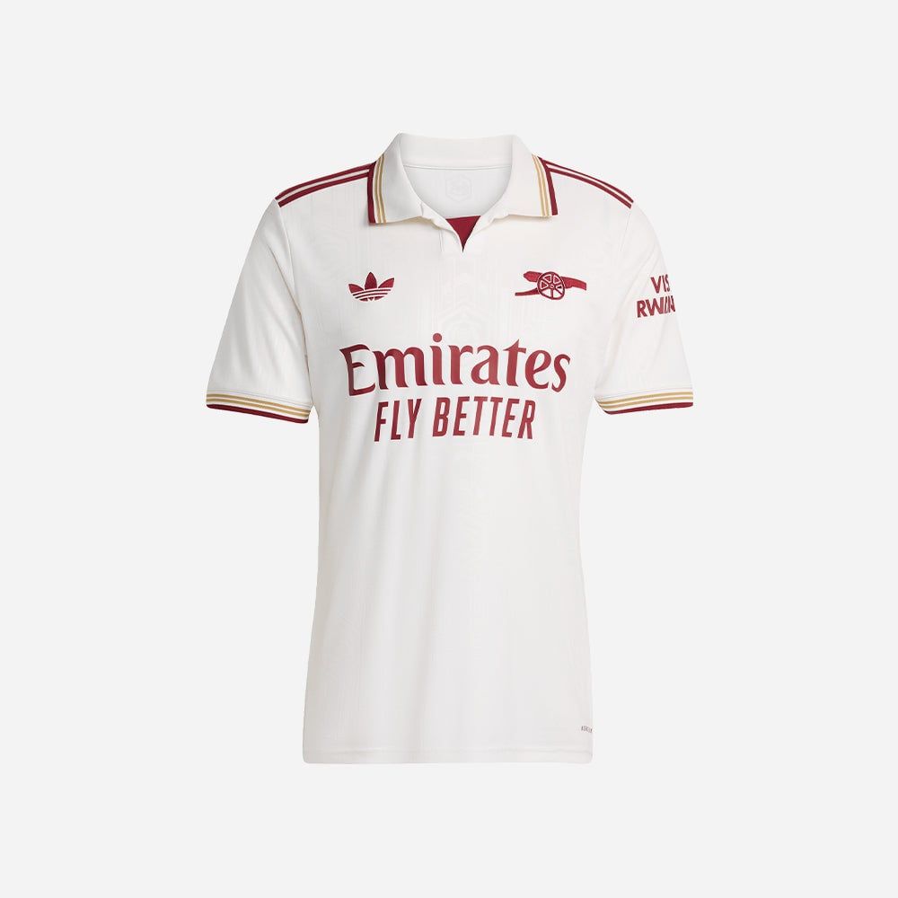 adidas - Áo thun đá banh Nam Men's Adidas Arsenal 25/26 Third Football Jersey - White