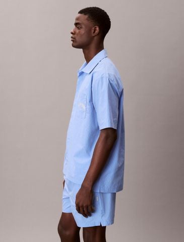 Calvin Klein - Áo Ngủ Nam Cotton Crest Logo Pyjama Top