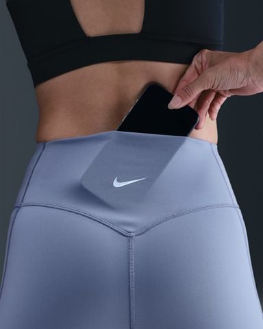 Nike - Quần lửng ống bó thể thao Nữ Universa Women's High-Waisted Biker Shorts with No Front Seam