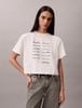 Calvin Klein - Áo Thun Tay Ngắn Nữ SS Cropped Boxy Graphic Tee