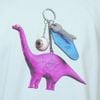 Nike - Áo Tay Ngắn Thể Thao Nam Nữ Action Outdoor Nike Skateboarding T-shirt Loose Dino Keychain