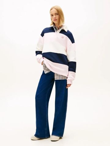 Tommy Hilfiger - Quần Jean ống rộng Nữ TH Claire Highrise Jeans