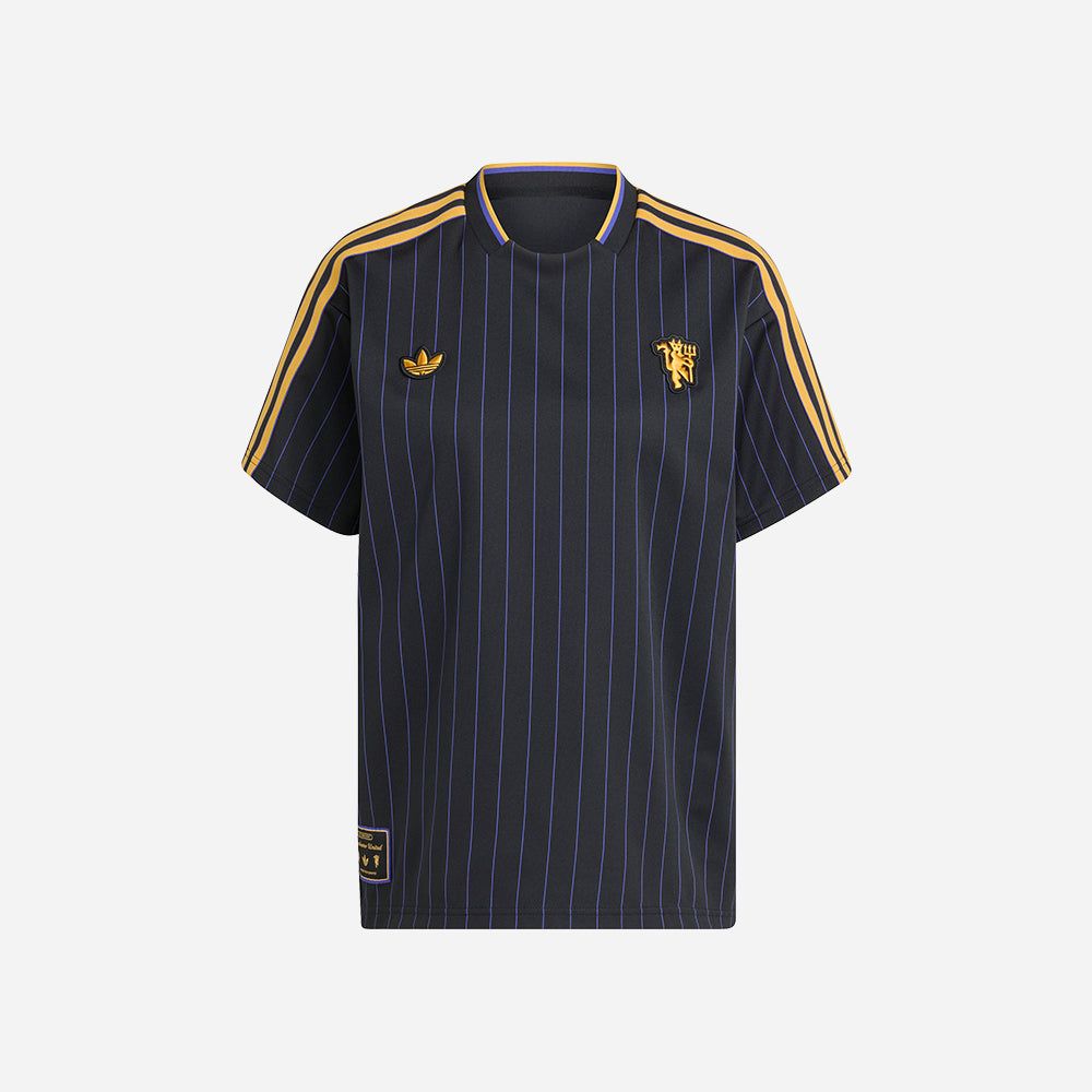 adidas - Áo thun đá banh Nam Men's Adidas Manchester United Icon Football Jersey - Black
