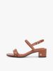 Tommy Hilfiger - Xăng Đan Nữ Leather Contrast Topstitch Block Heel Sandals