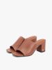 Tommy Hilfiger - Giày Thời Trang Nữ TH Monogram Leather Block Heel Mules