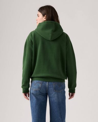 Levi's - Áo nỉ có mũ trùm đầu tay dài nữ Everyday Hoodie - Green