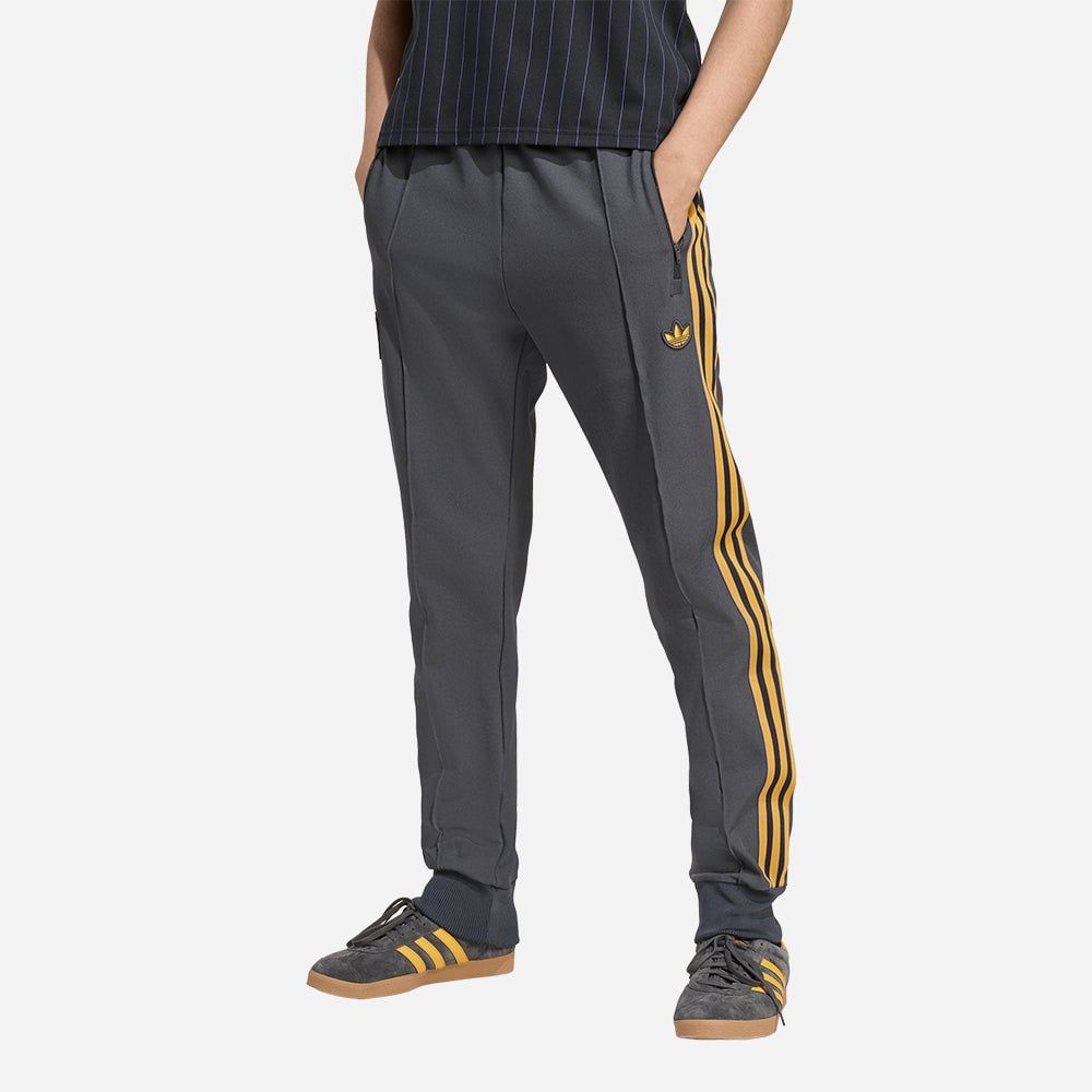adidas - Quần dài đá banh Nam Men's Adidas Manchester United Terrace Icons Track Pants - Gray