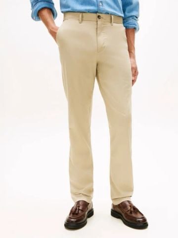 Tommy Hilfiger - Quần Kaki Dài Nam LW Cotton Satin Denton Chino