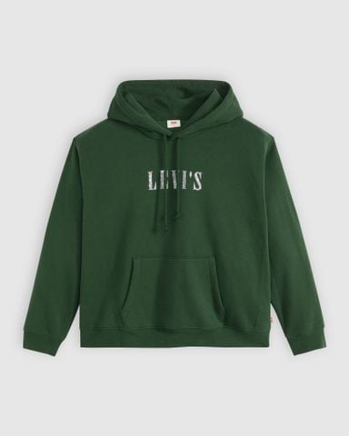 Levi's - Áo nỉ có mũ trùm đầu tay dài nữ Everyday Hoodie - Green