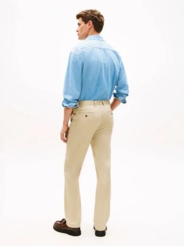 Tommy Hilfiger - Quần Kaki Dài Nam LW Cotton Satin Denton Chino
