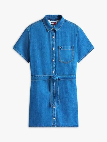 Tommy Hilfiger - Đầm Nữ Chambray Belted Mini Shirt Dress