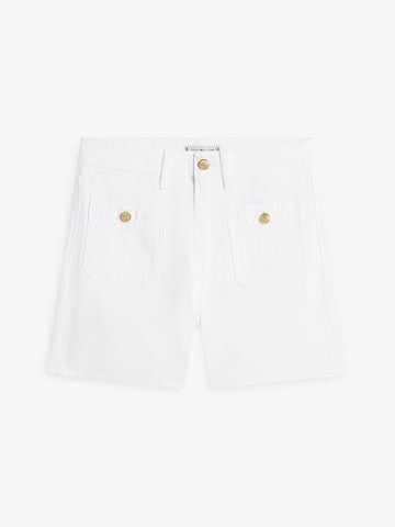 Tommy Hilfiger - Quần Jean Ngắn Nữ Gold-Tone Button High Rise Denim Shorts - 4