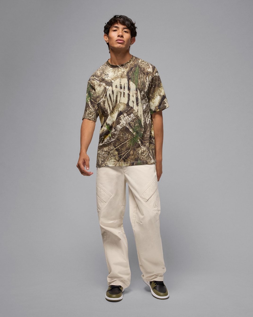 Nike - Áo phông tay ngắn thể thao Nam Jordan Brooklyn Men's Realtree T-Shirt