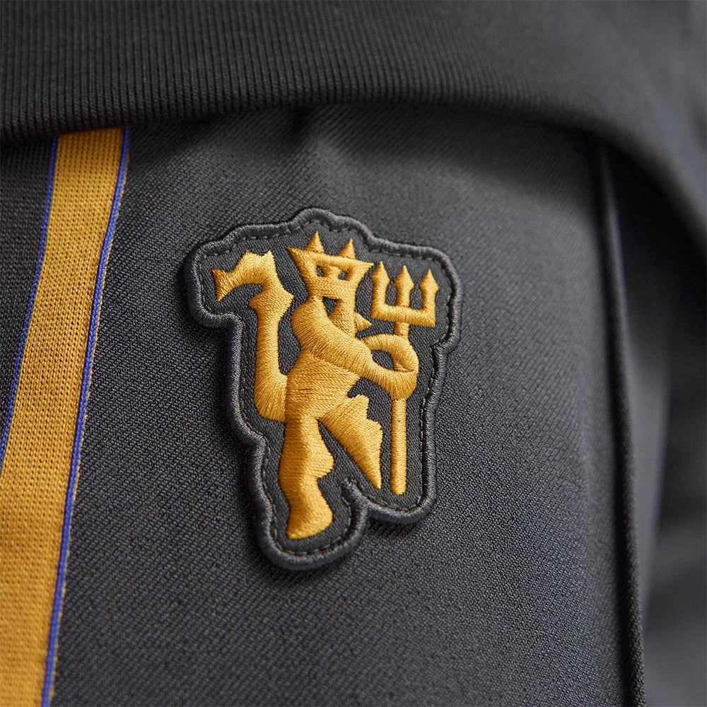 adidas - Quần dài đá banh Nam Men's Adidas Manchester United Terrace Icons Track Pants - Gray