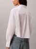 Calvin Klein - Áo Sơ Mi Nữ Cropped Cotton Poplin Shirt