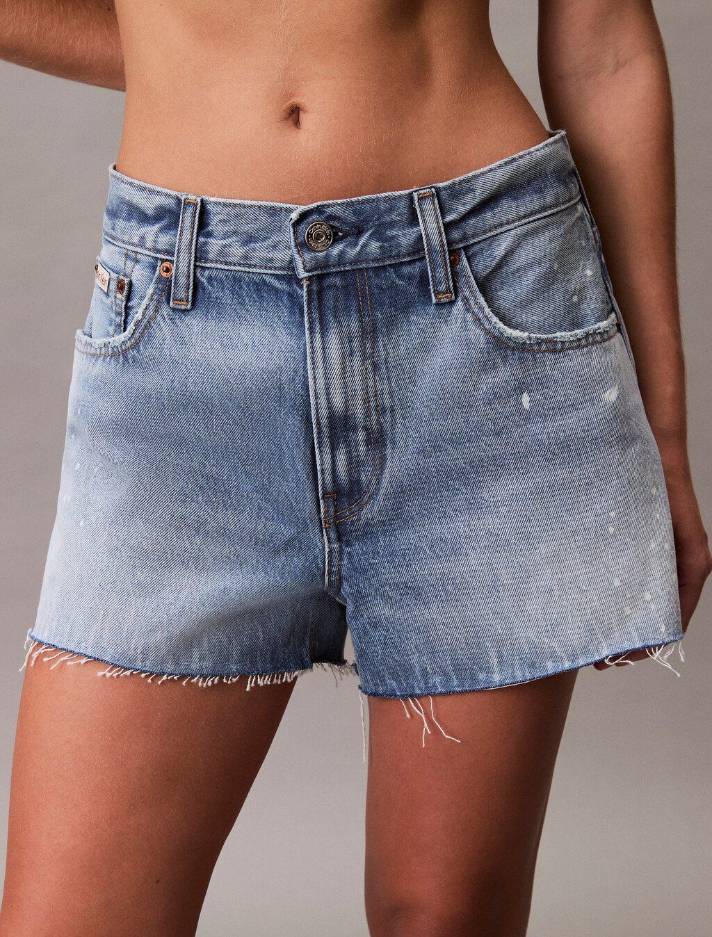 Calvin Klein - Quần jeans ngắn nữ Signature 90's Denim Shorts
