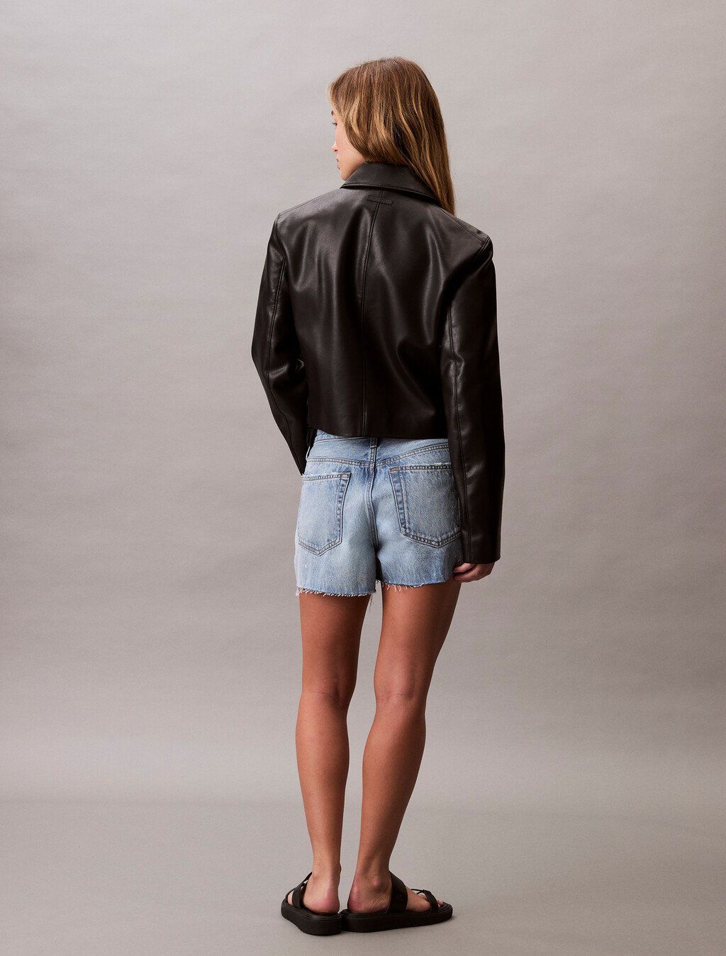 Calvin Klein - Quần jeans ngắn nữ Signature 90's Denim Shorts