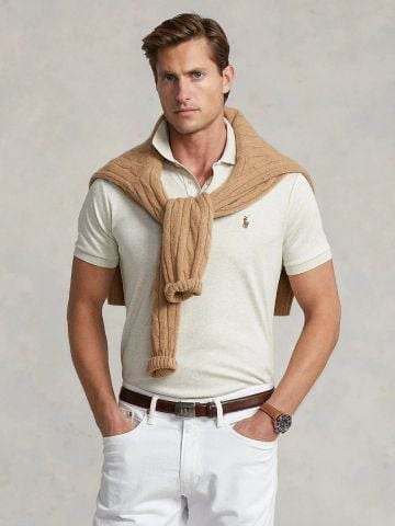 Ralph Lauren - Áo Thun Có Cổ Nam Slim Fit Soft Cotton Polo Shirt