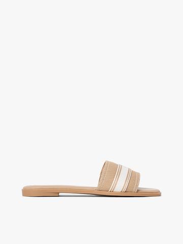 Tommy Hilfiger - Dép Quai Ngang Nữ Canvas Denim Webbing Strap Mules