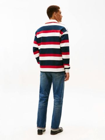 Tommy Hilfiger - Áo Sweatshirt Nam Stripe Relaxed Rugby Shirt - 2