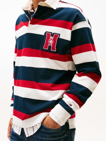 Tommy Hilfiger - Áo Sweatshirt Nam Stripe Relaxed Rugby Shirt