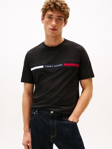 Tommy Hilfiger - Áo Thun Tay Ngắn Nam Crew Neck Logo Panel T-Shirt