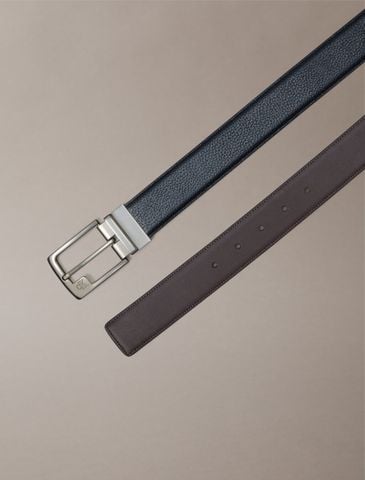 Calvin Klein - Thắt lưng nam Monogram Frame Buckle Reversible Belt - 2