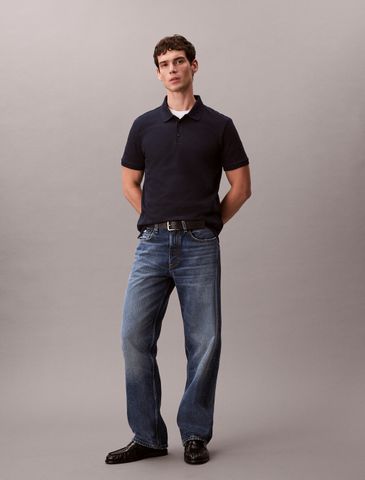 Calvin Klein - Áo polo tay ngắn nam CK Classic Monogram Polo