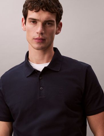 Calvin Klein - Áo polo tay ngắn nam CK Classic Monogram Polo - 4