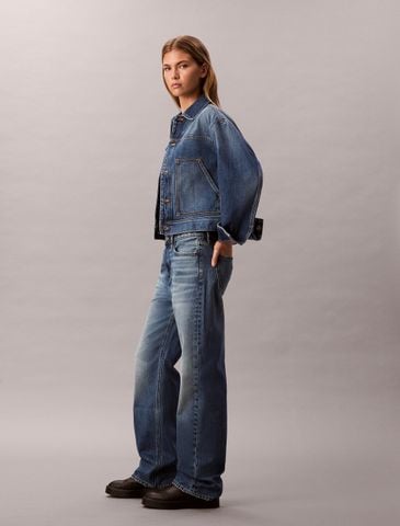 Calvin Klein - Quần jeans ống đứng nữ 90's Straight Jeans