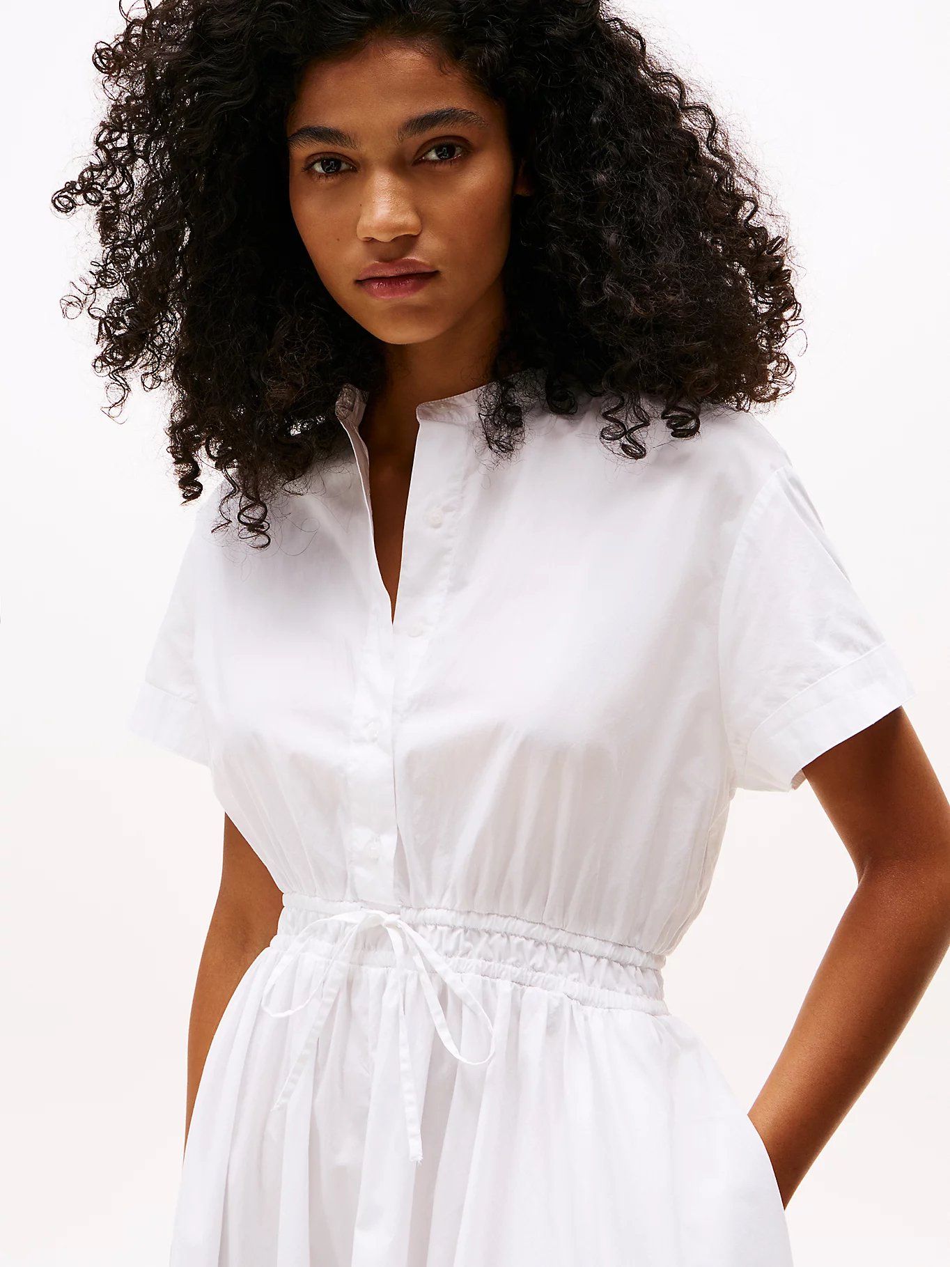 Tommy Hilfiger - Đầm nữ Smock Relaxed Midi Dress