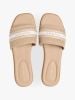 Tommy Hilfiger - Dép Quai Ngang Nữ Canvas Denim Webbing Strap Mules