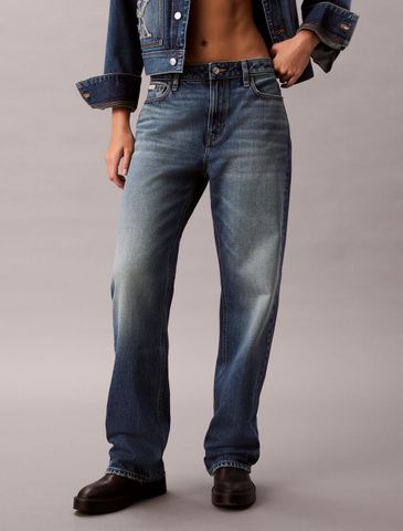 Calvin Klein - Quần jeans ống đứng nữ 90's Straight Jeans