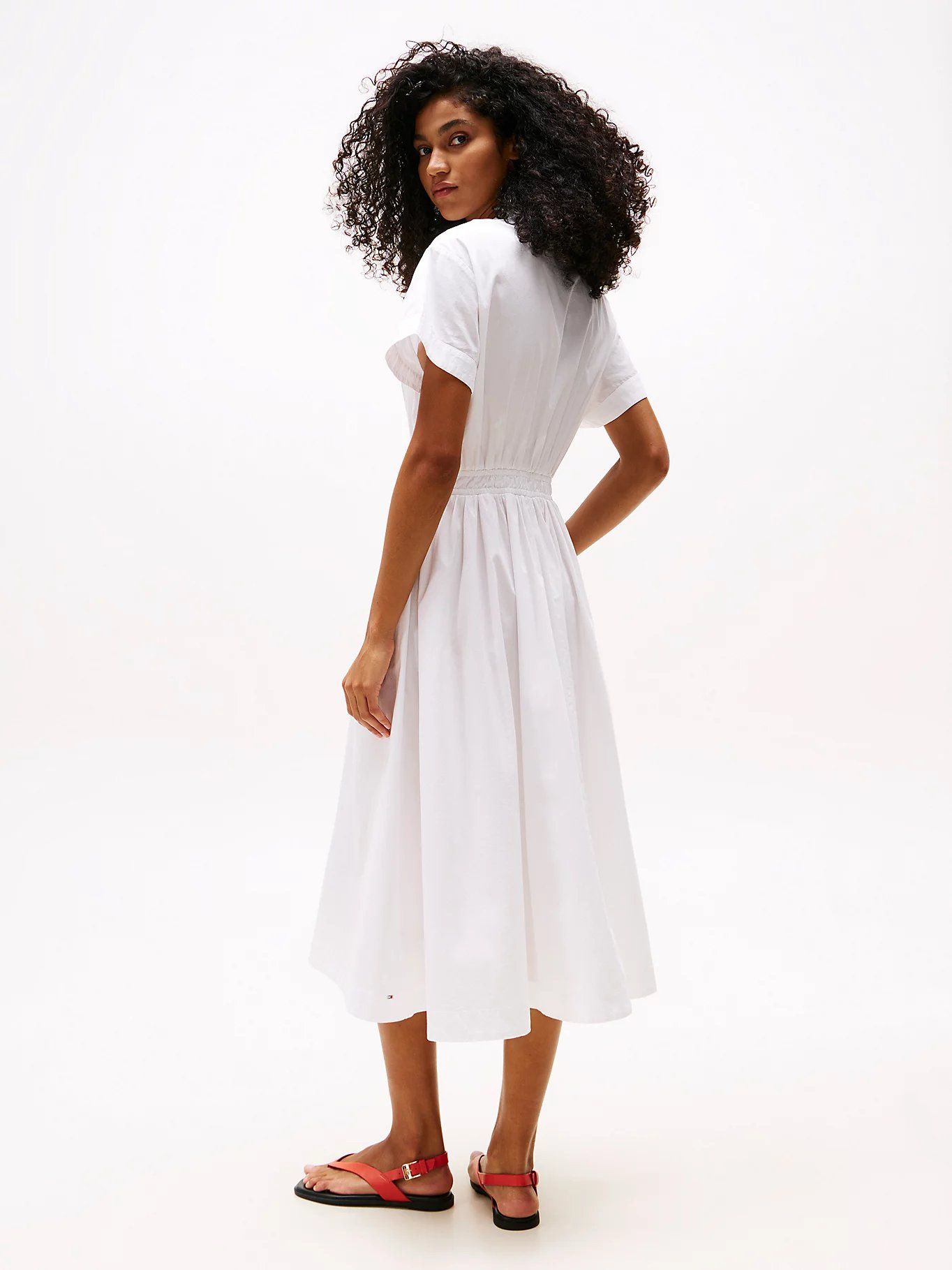 Tommy Hilfiger - Đầm nữ Smock Relaxed Midi Dress