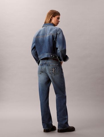 Calvin Klein - Quần jeans ống đứng nữ 90's Straight Jeans