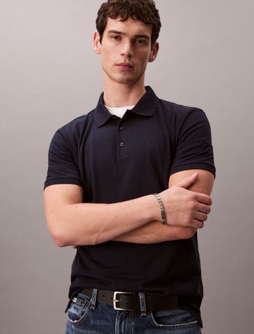 Calvin Klein - Áo polo tay ngắn nam CK Classic Monogram Polo - 2