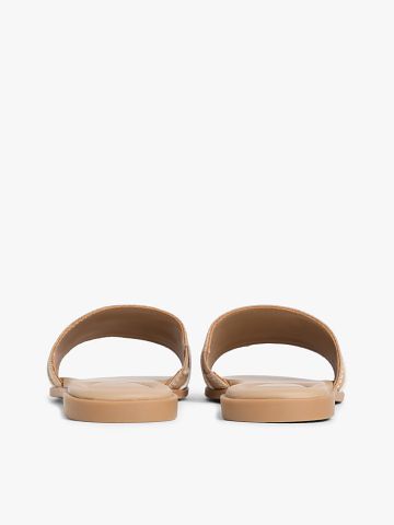 Tommy Hilfiger - Dép Quai Ngang Nữ Canvas Denim Webbing Strap Mules