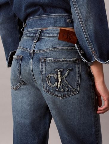 Calvin Klein - Quần jeans ống đứng nữ 90's Straight Jeans