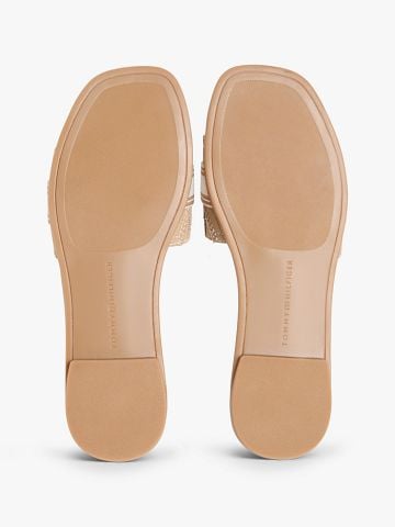 Tommy Hilfiger - Dép Quai Ngang Nữ Canvas Denim Webbing Strap Mules - 4