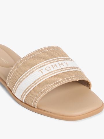 Tommy Hilfiger - Dép Quai Ngang Nữ Canvas Denim Webbing Strap Mules - 3