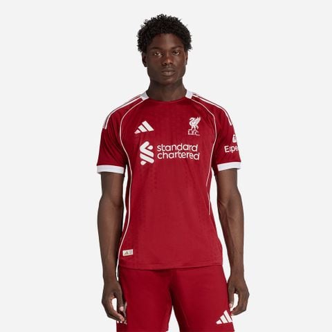 adidas - Áo thun đá banh Nam Men's Adidas Liverpool Home 25/26 Football Jersey - Red